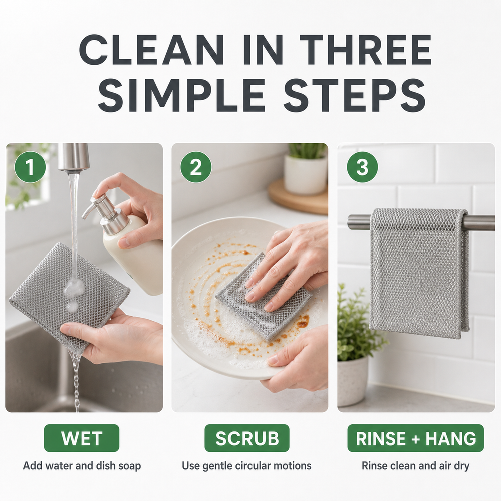 Non-Scratch Dish & Pan Scrubber